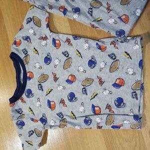 Carter's gray pajamas with sports print 5T